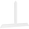 Ekena Millwork Portland Architectural Grade PVC Gable Bracket, 84"W x 52 1/2"H x 2"D x 6"F, 15/12 Pitch GBP084X53X0206POR00 - alternate 1